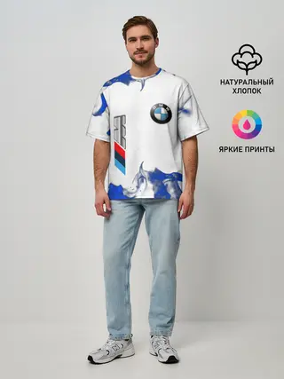 Мужская футболка оверсайз / BMW