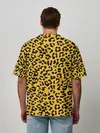 Мужская футболка оверсайз / Леопард желтый