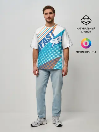 Мужская футболка оверсайз / Форма для мотокросса FOX