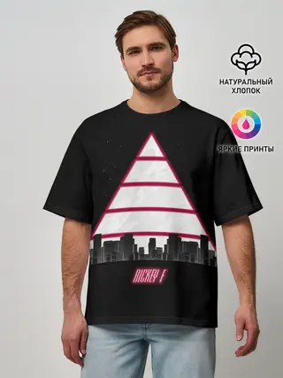 Мужская футболка оверсайз / Triangle