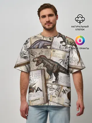 Мужская футболка оверсайз / Ark Survival Evolved