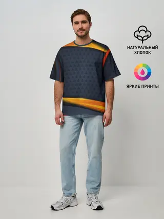 Мужская футболка оверсайз / Sport Dark style