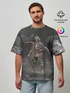 Мужская футболка оверсайз / Warrior | Sekiro shadows die twice