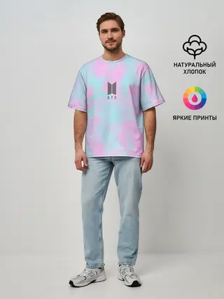 Мужская футболка оверсайз / BTS