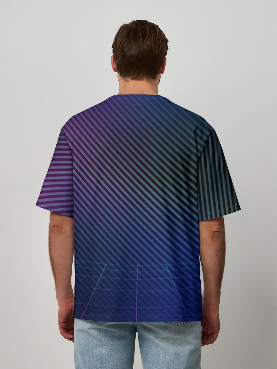 Мужская футболка оверсайз / Оставайся в 80-х