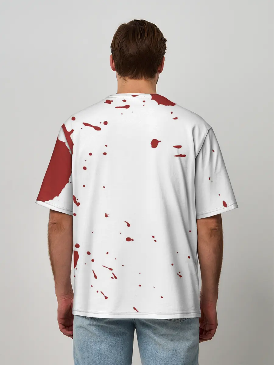 Мужская футболка оверсайз / blood have a killer day Dexter