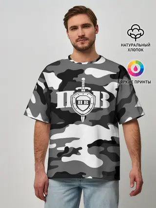 Мужская футболка оверсайз / Пограничные Войска