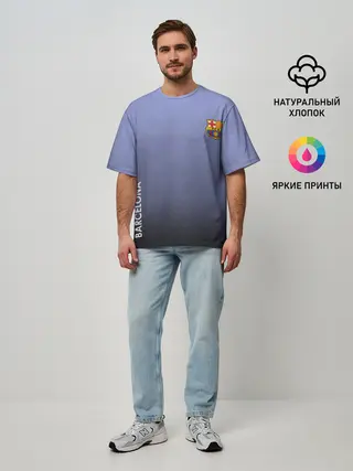 Мужская футболка оверсайз / Barcelona