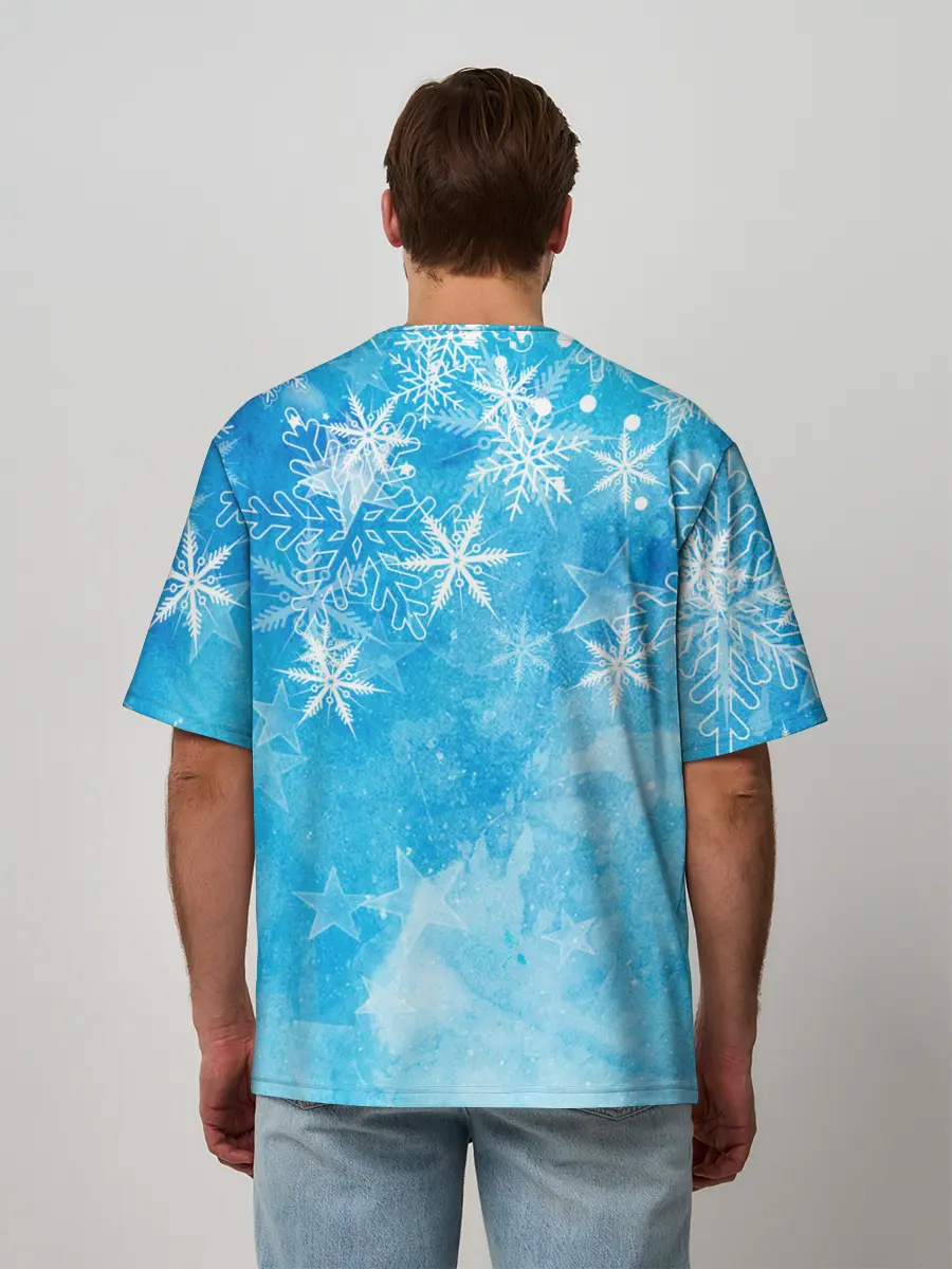 Мужская футболка оверсайз / Новогодний Sherlock