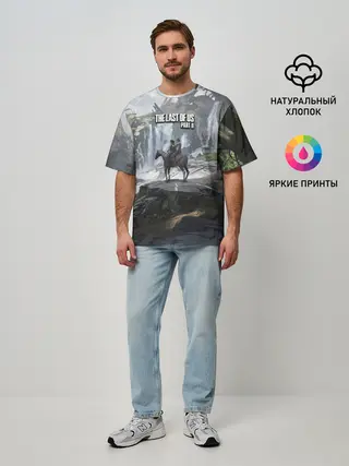 Мужская футболка оверсайз / Элли и Дина