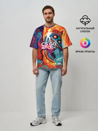 Мужская футболка оверсайз / Арсен в стиле CS GO