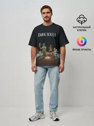 Мужская футболка оверсайз / Bonefire