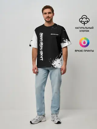 Мужская футболка оверсайз / AMG SPORT