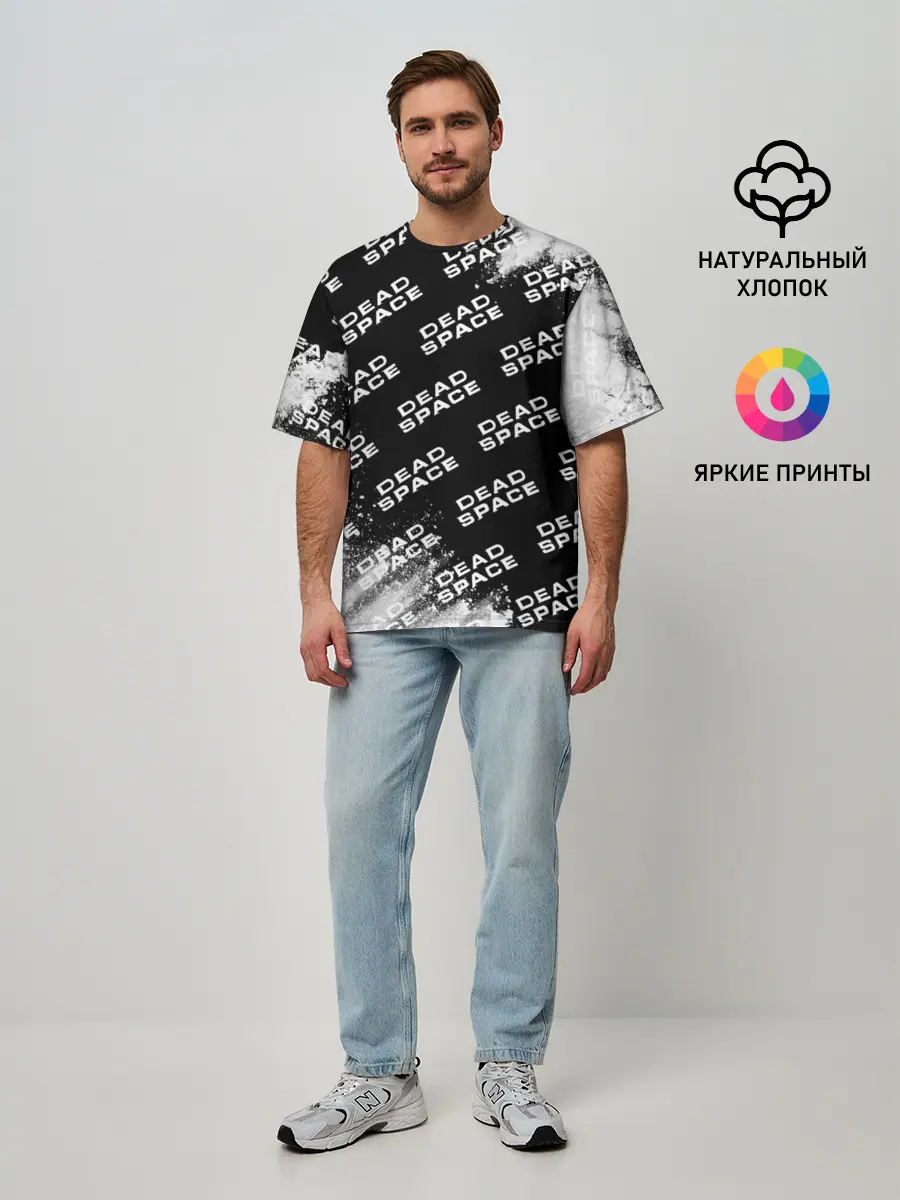 Мужская футболка оверсайз / Dead Space - Exposion