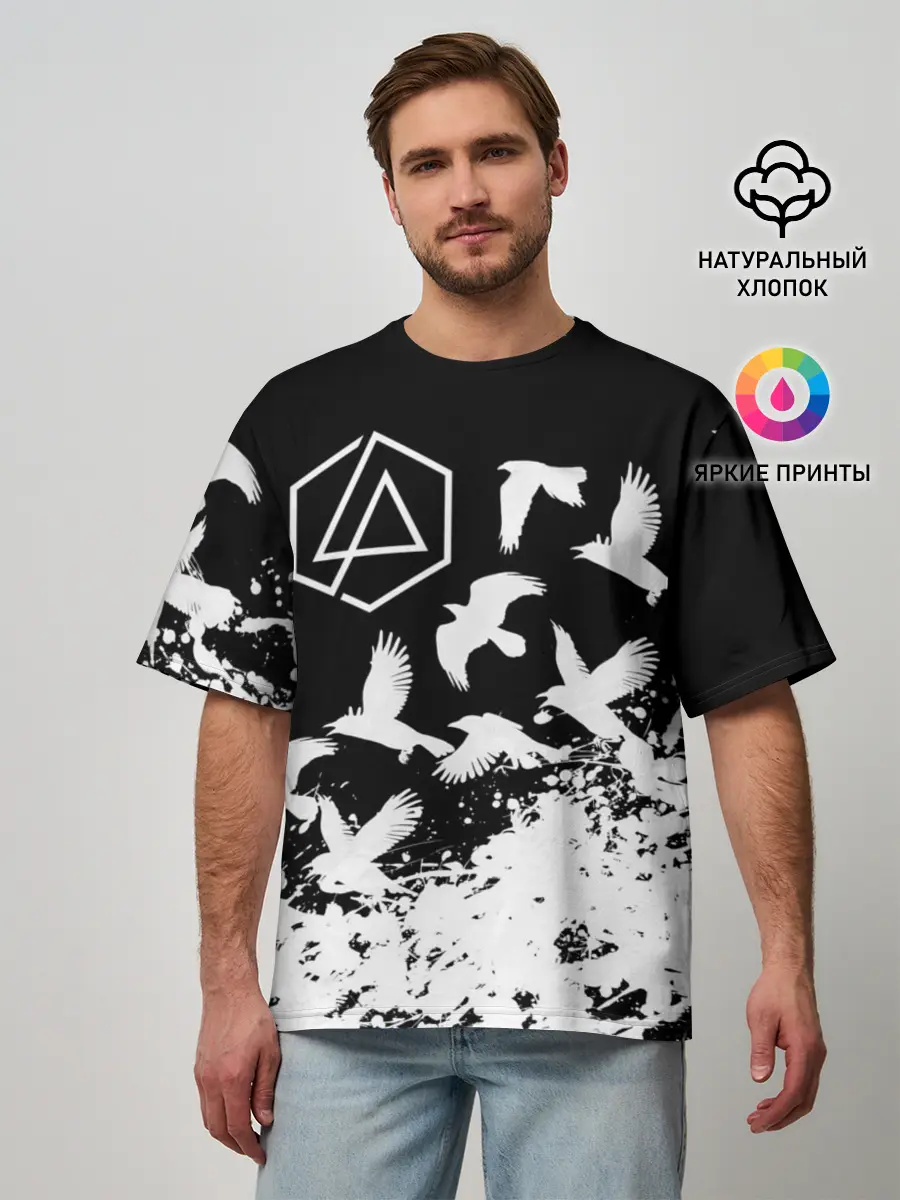 Мужская футболка оверсайз / LINKIN PARK [1]