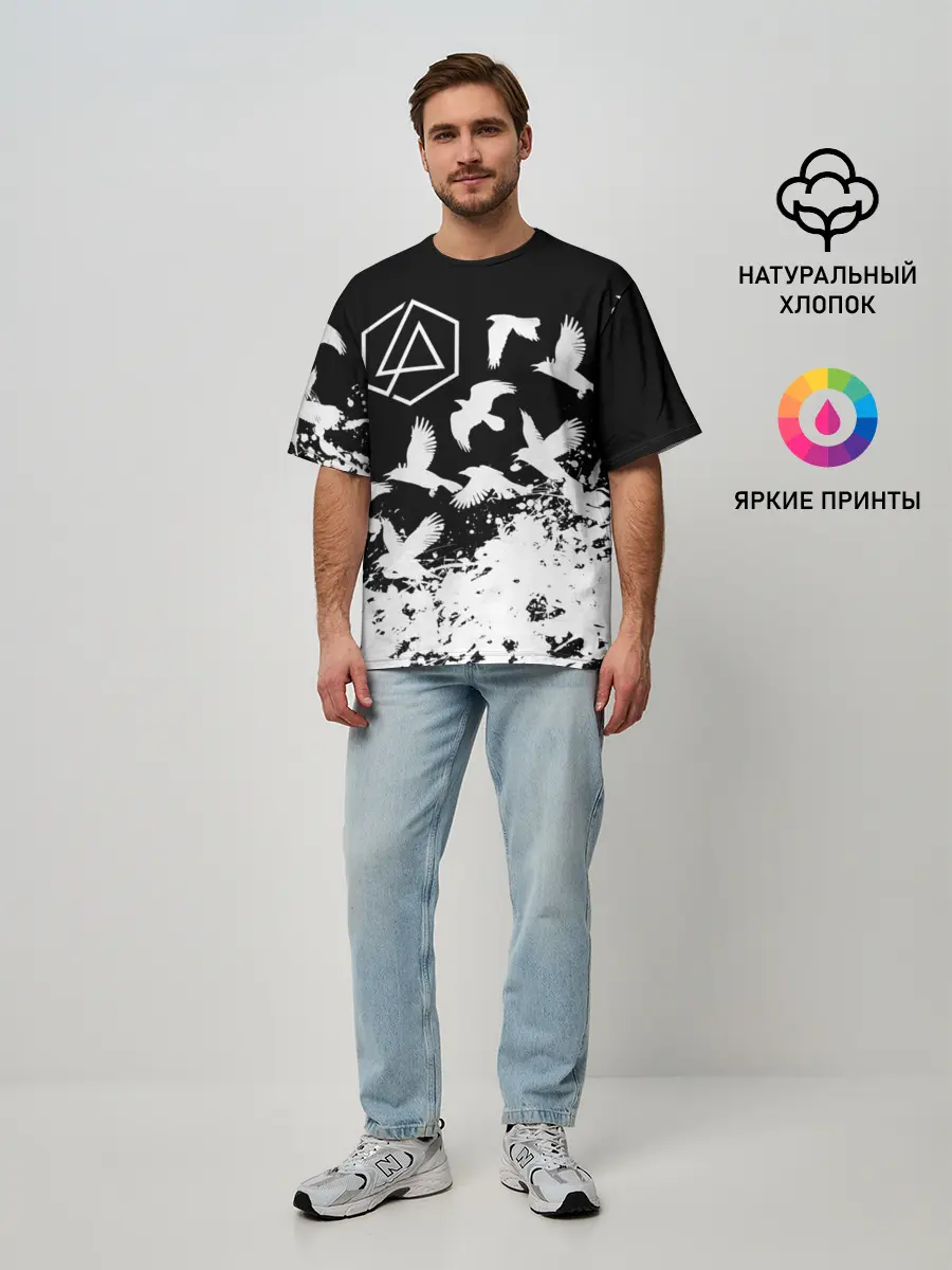 Мужская футболка оверсайз / LINKIN PARK [1]