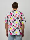 Мужская футболка оверсайз / Горох разноцветный.