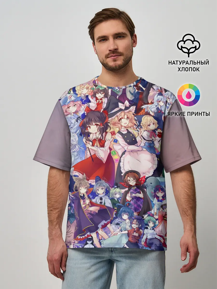 Мужская футболка оверсайз / Touhou