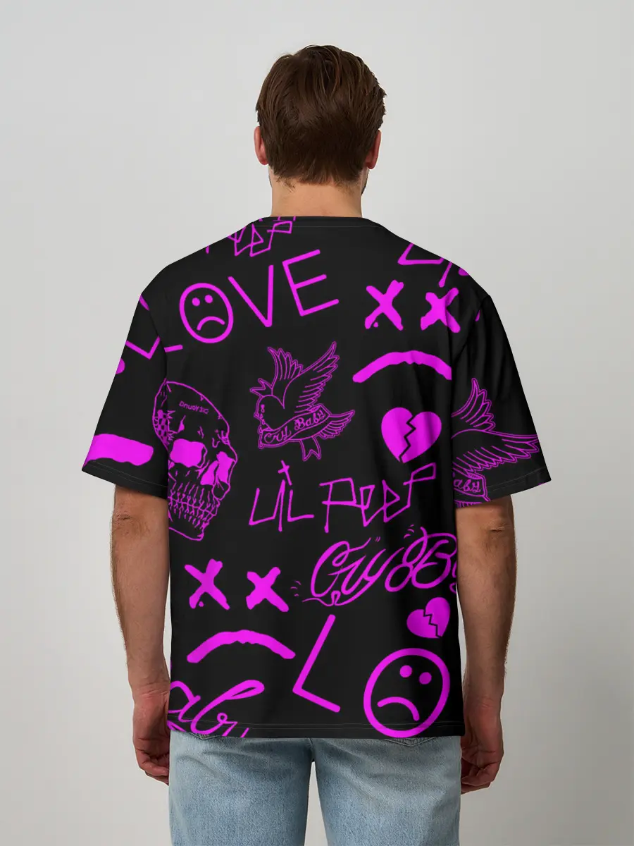 Мужская футболка оверсайз / Lil Peep