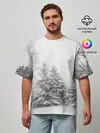 Мужская футболка оверсайз / Winter Storm