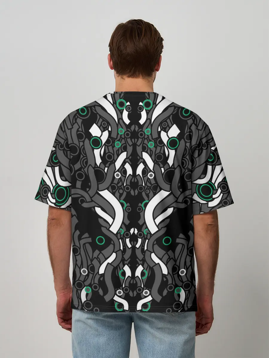 Мужская футболка оверсайз / Абстрактная фантастика