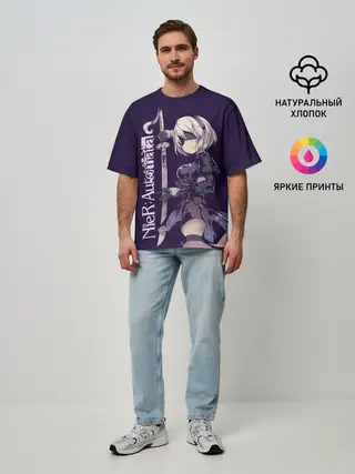 Мужская футболка оверсайз / Nier Automata