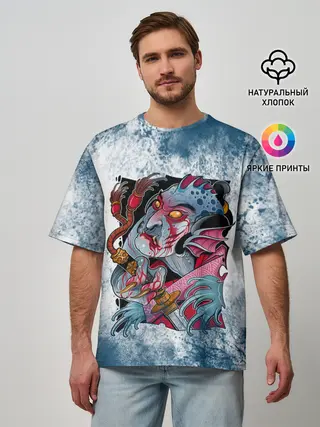 Мужская футболка оверсайз / Водяной | Мифология