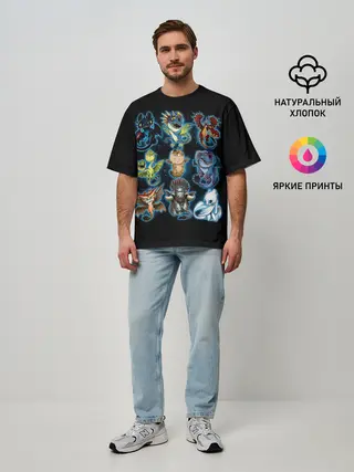 Мужская футболка оверсайз / Как приручить дракона