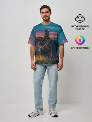 Мужская футболка оверсайз / The Witcher