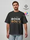 Мужская футболка оверсайз / Rock and Roll