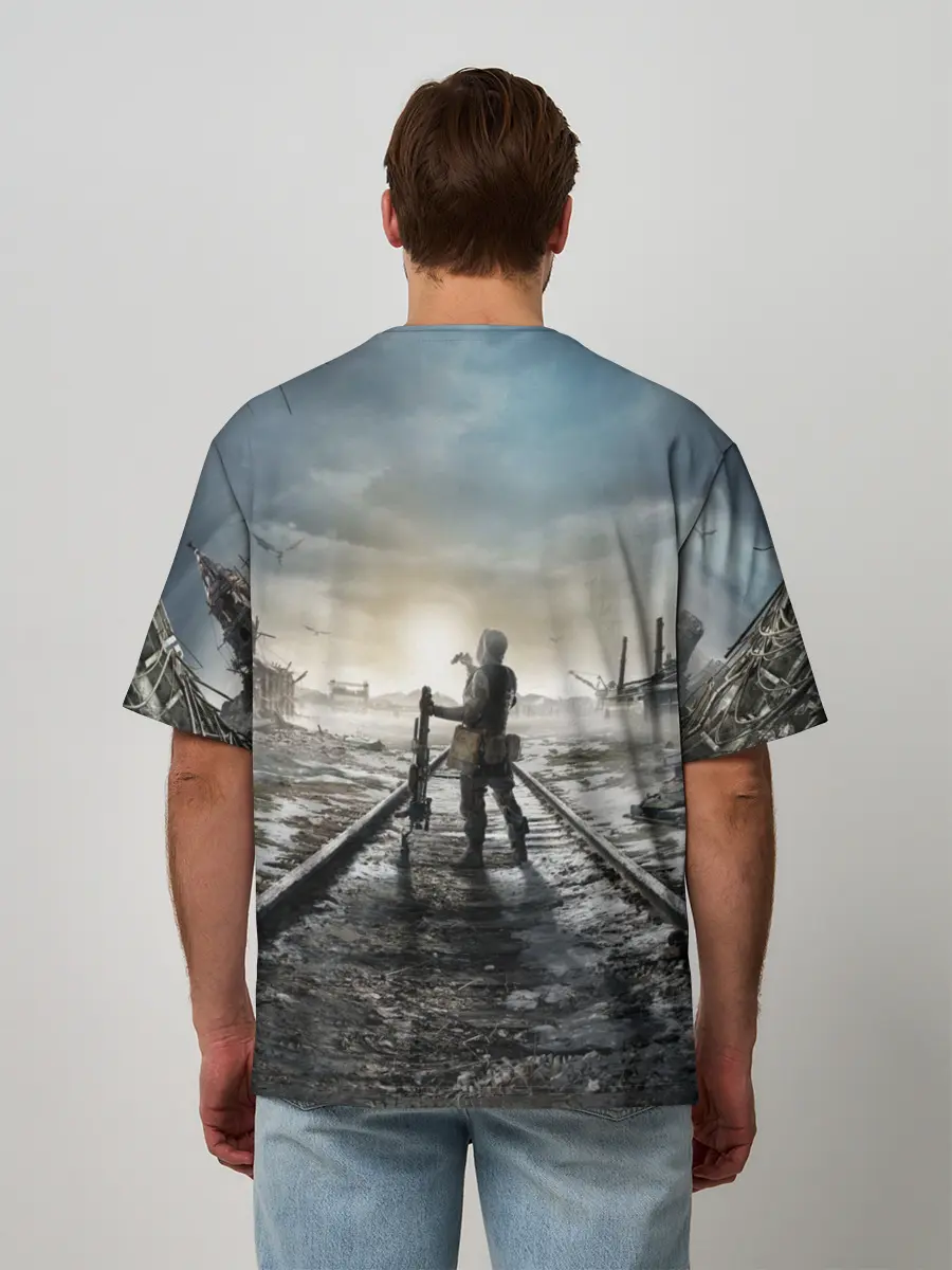 Мужская футболка оверсайз / METRO: Exodus