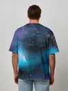 Мужская футболка оверсайз / Рисованный Космос