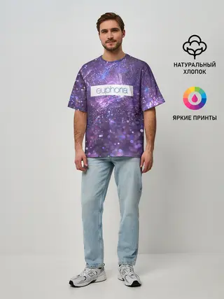 Мужская футболка оверсайз / сериал Euphoria