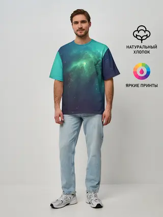 Мужская футболка оверсайз / GALAXY