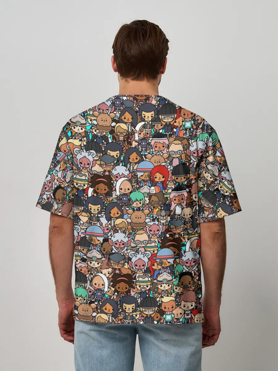 Мужская футболка оверсайз / Toca Boca game | Тока бока