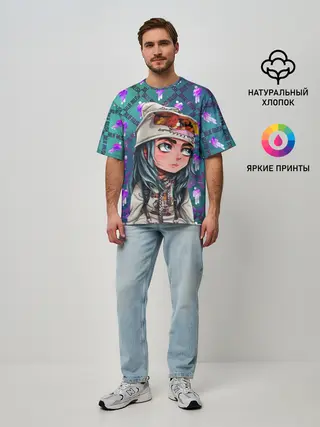 Мужская футболка оверсайз / BILLIE EILISH