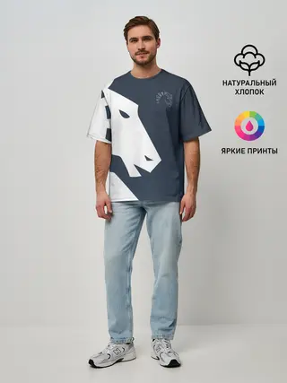 Мужская футболка оверсайз / cs:go - Liquid team