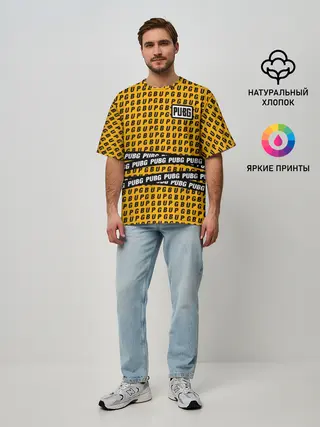 Мужская футболка оверсайз / PUBG