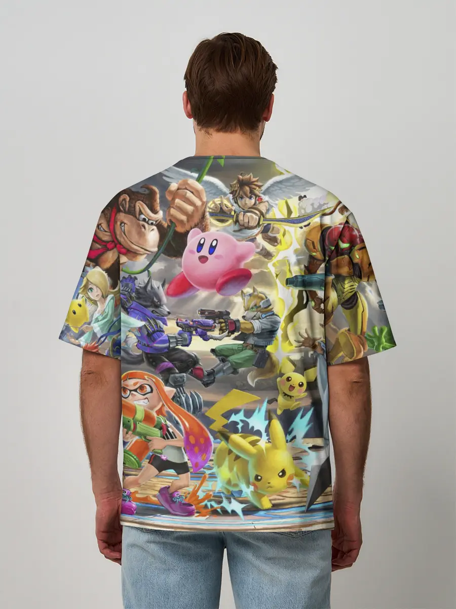 Мужская футболка оверсайз / Super Smash World