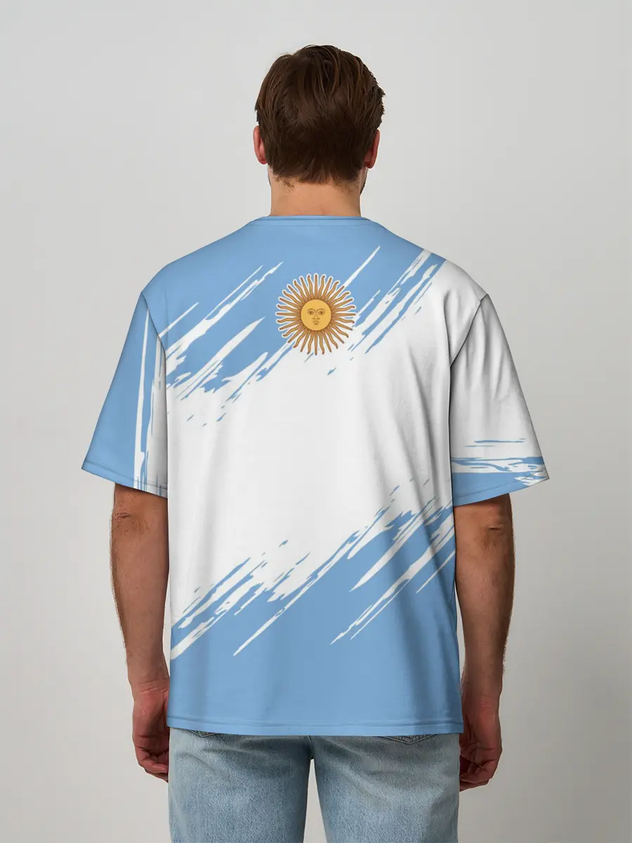 Мужская футболка оверсайз / Аргентина