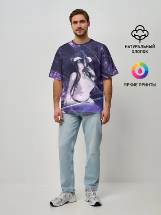 Мужская футболка оверсайз / АЛЬБЕДО в Назарике