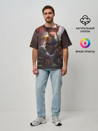 Мужская футболка оверсайз / mobile legends