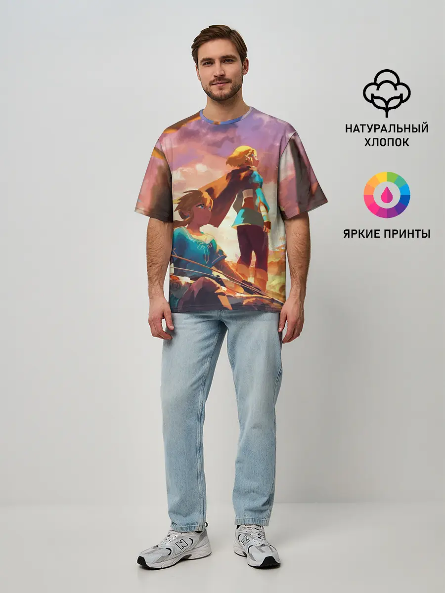 Мужская футболка оверсайз / Legend of Zelda | Легенда о Зельде