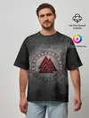 Мужская футболка оверсайз / руны