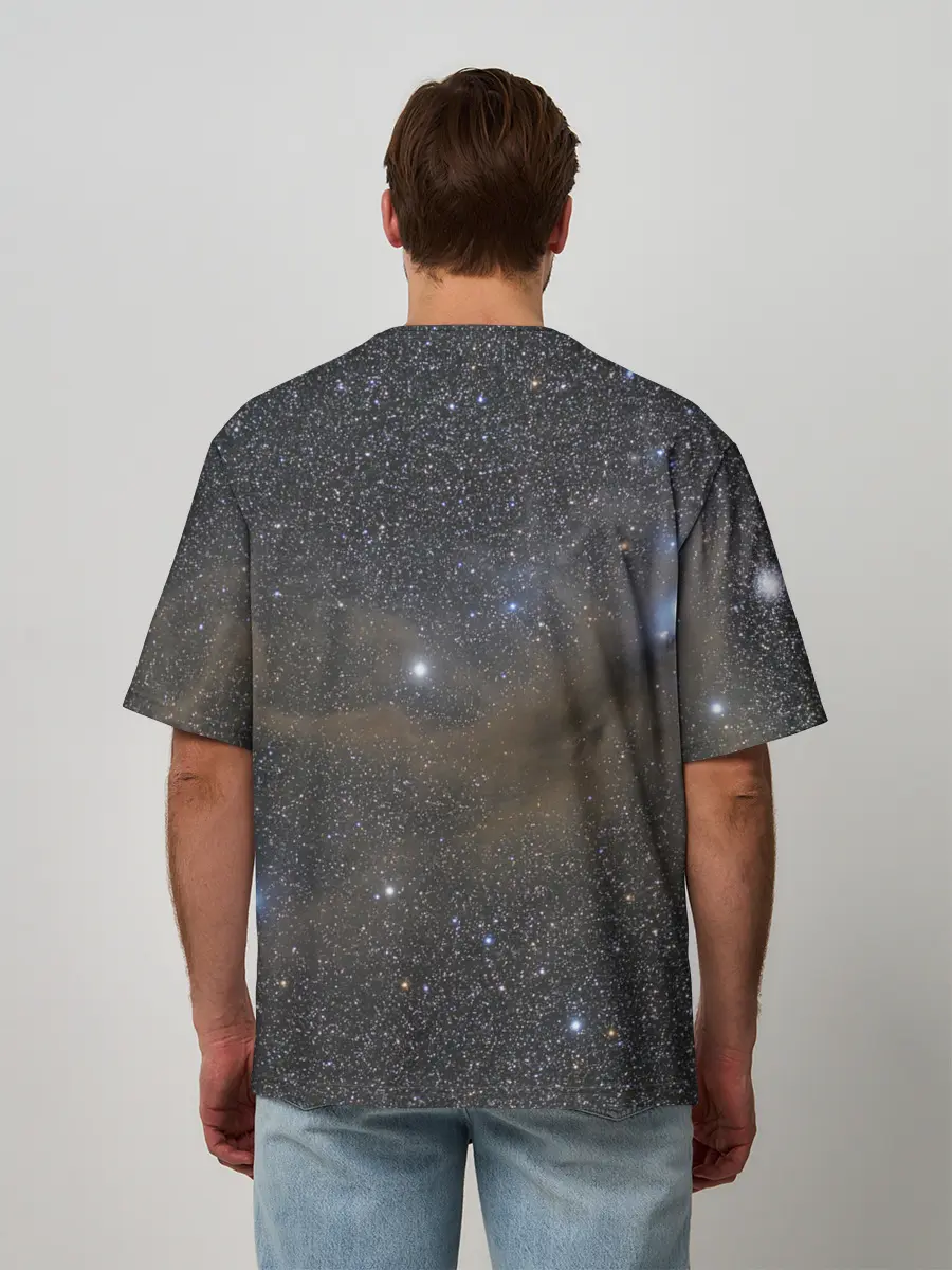 Мужская футболка оверсайз / Звездный космос