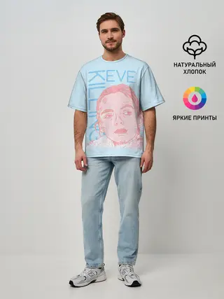 Мужская футболка оверсайз / Убивая Еву