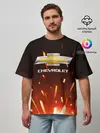 Мужская футболка оверсайз / CHEVROLET
