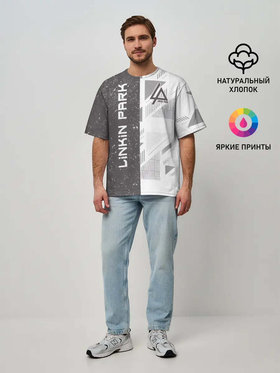 Мужская футболка оверсайз / Linkin Park