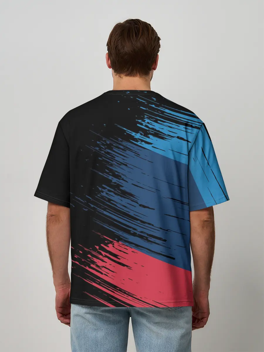 Мужская футболка оверсайз / BMW