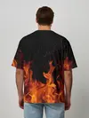 Мужская футболка оверсайз / СЕКТОР ГАЗА FIRE